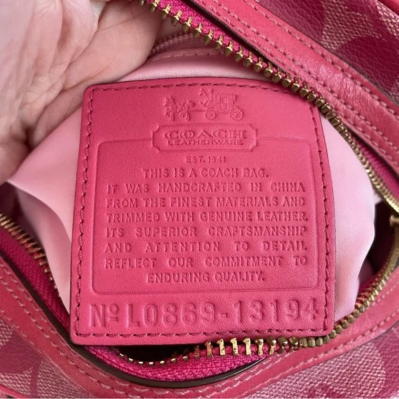 Coach Pink and White Mini Bag - Picture 16 of 16